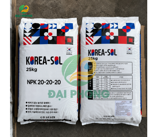 PHÂN BÓN NPK 20-20-20 KOREA-SOL - HÀN QUỐC