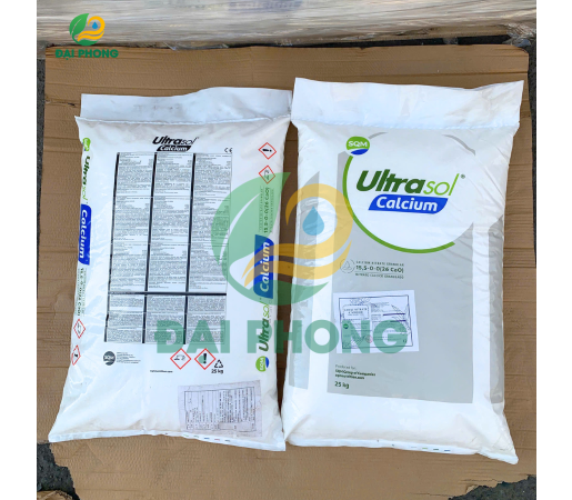 PHÂN BÓN ULTRASOL CALCIUM15.5-0-0+26CaO SQM - BỈ 