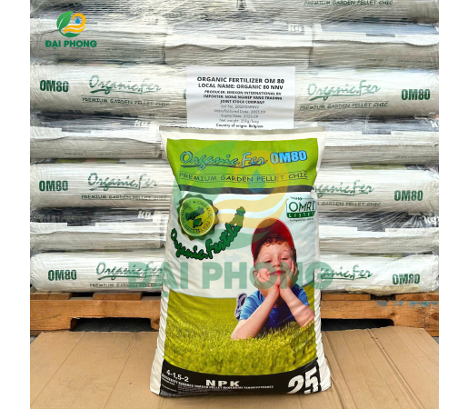 PHÂN BÓN HỮU CƠ ORGANICFER OM 80 (BAO BÌ CẬU BÉ) - HÀN QUỐC 